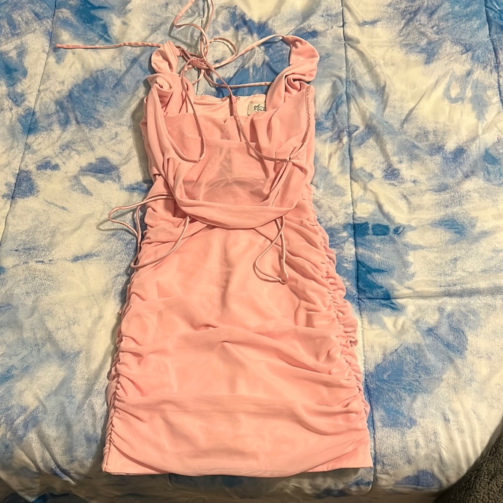 Oh Polly Halter Neck Corset Mini Dress